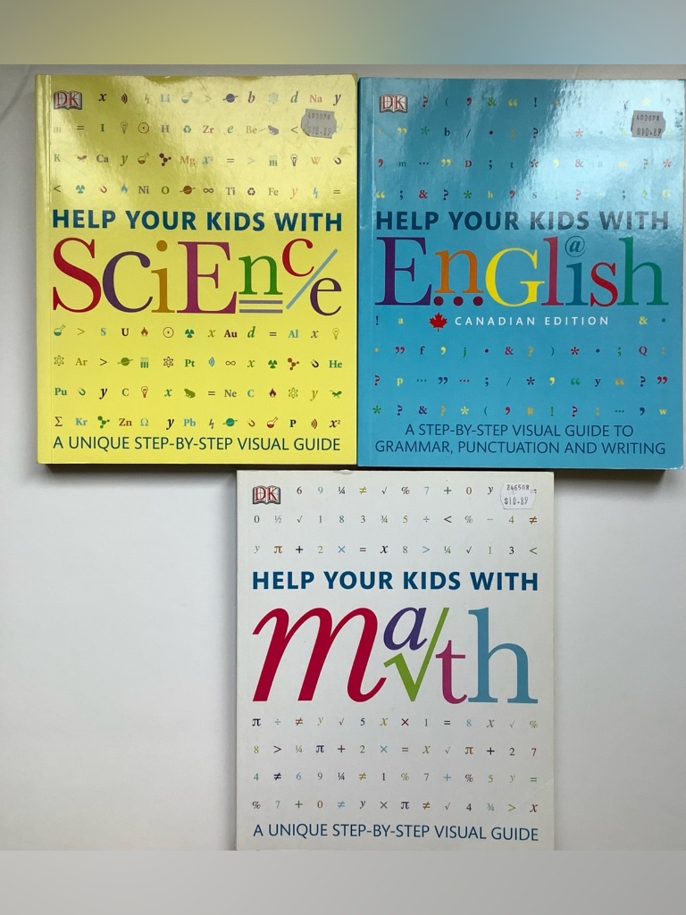 Help Your Kids With Math/English/Science- 3 books